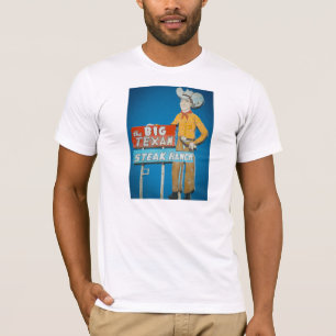 T-shirt avec le grand enseigne au néon texan