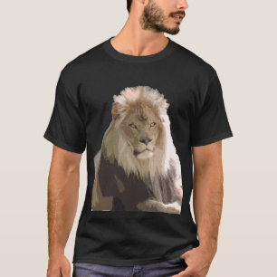 T-shirt avec le lion dans une pose majestueuse nat