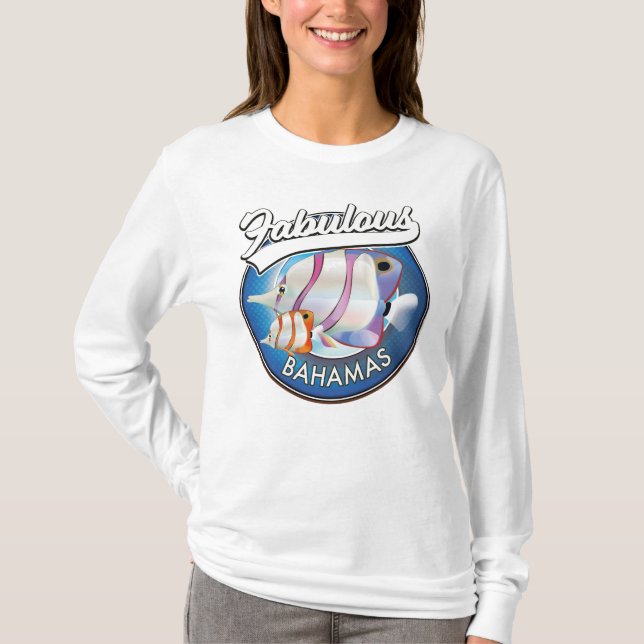 T-shirt avec le logo fabuleux des Bahamas (Devant)