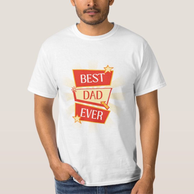 T-shirt avec le meilleur design de papa (Devant)