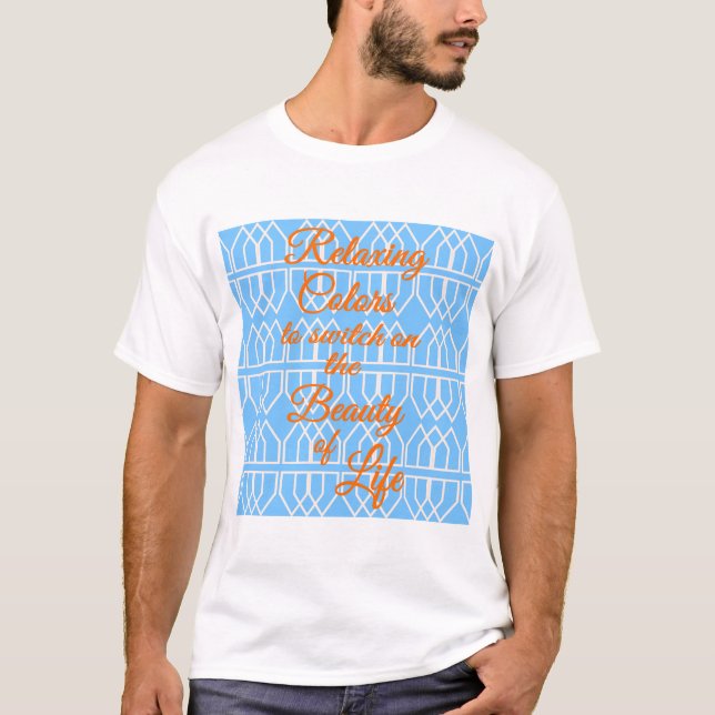 T-shirt avec le message de la beauté des couleurs  (Devant)