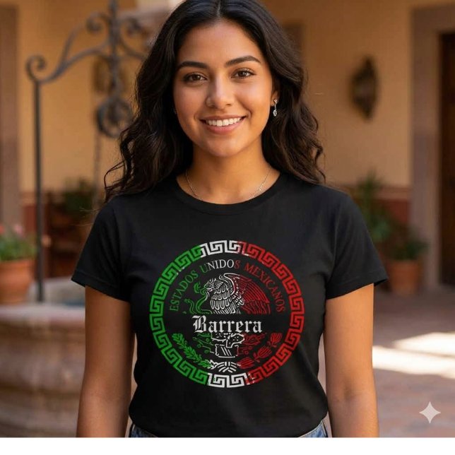 T-shirt avec le nom de famille Barrera (Barrera Last Name T-shirt)