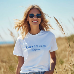 T-shirt avec le nom de l'Etat et de la ville