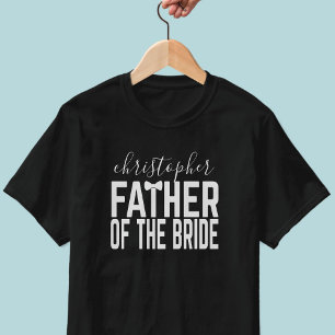 T-shirt avec le nom du père de la mariée pour mari