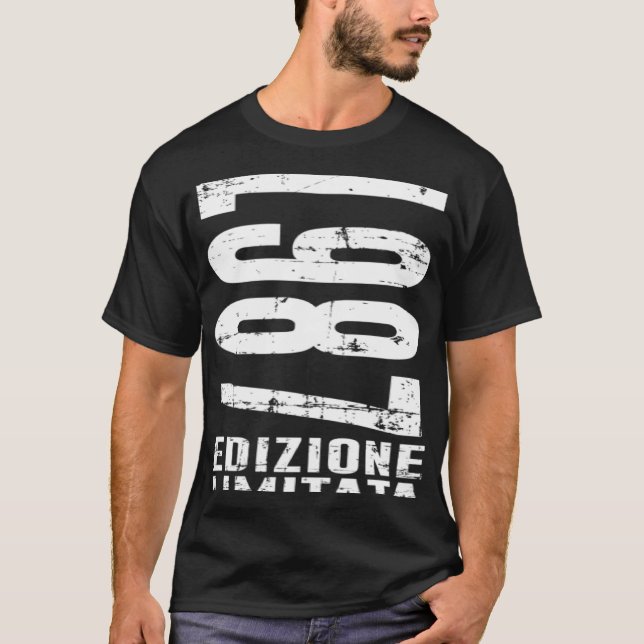 T-shirt avec le numéro d'année 1987 (Devant)
