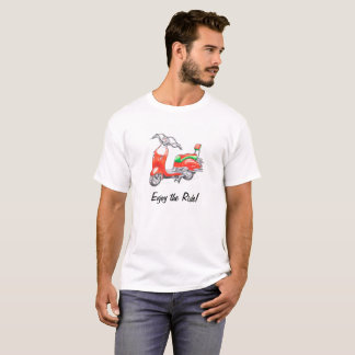 T-shirt avec le scooter drôle