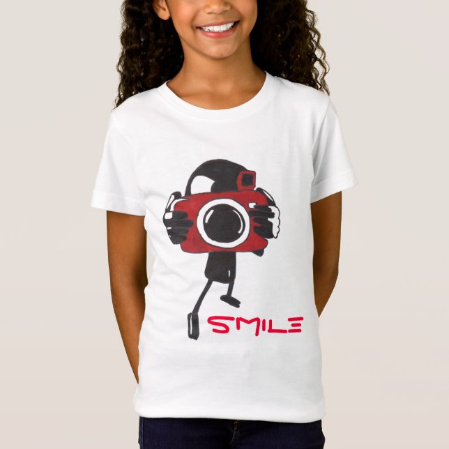 T-shirt avec le sourire de la caméra (Devant)