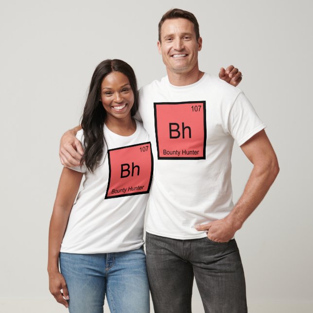 T-shirt avec le symbole de l'élément chimique Bh - (Unisexe)