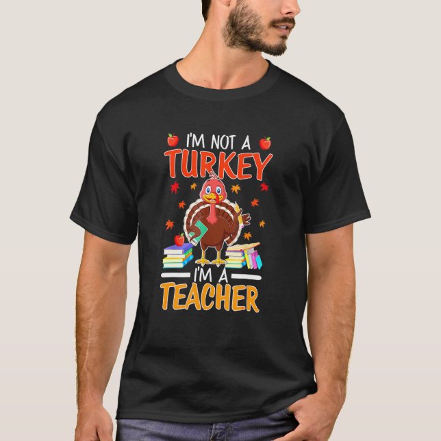 T-shirt Avec le texte anglais Thanksgiving Je suis un ense (Devant)