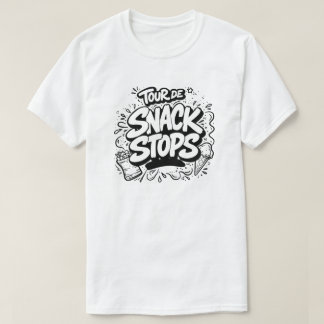 T-shirt avec le texte 'Tour de Snack Stops'