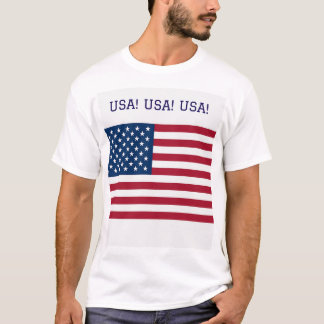T-Shirt avec les drapeaux américain et britannique