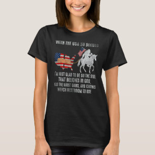 T-shirt Avec les Etats-Unis si divisés, je suis ravi d'êtr