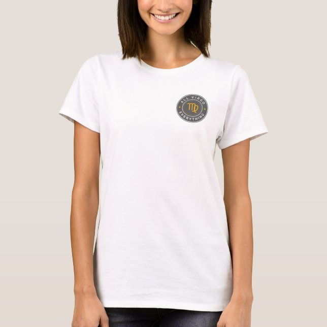 T-shirt avec logo All Virgo Everything (Devant)