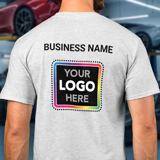T-Shirt avec Logo de la Société - Impression Avant (Créateur téléchargé)