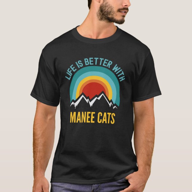 T-shirt Avec Manee Cats (Devant)