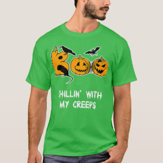 T-shirt Avec Mes Creeps Funny Halloween Party Tee Gif effr