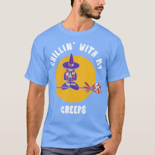 T-shirt Avec Mes Creeps Halloween sorcière Funny Party Tee