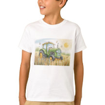 T-shirt avec motif tracteur