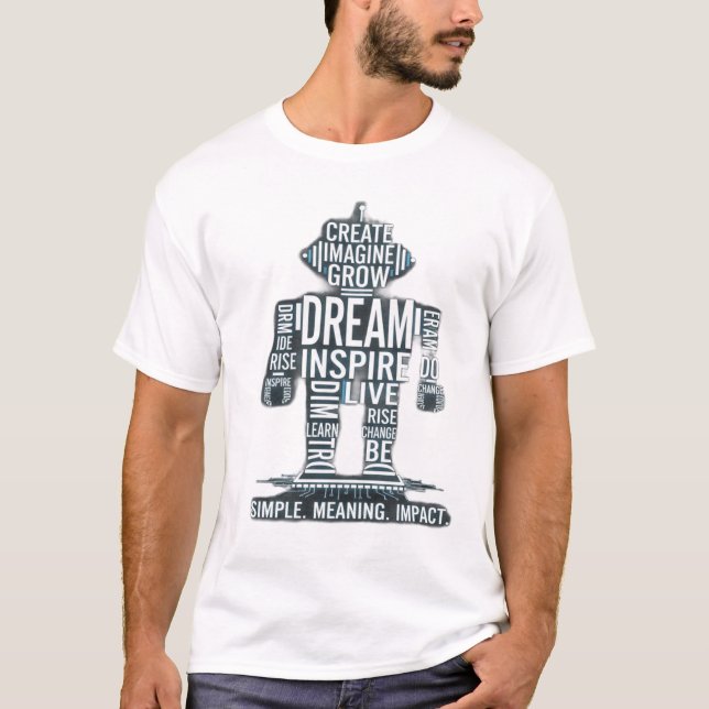 T-shirt avec mots inspirants – Libérez votre poten (Devant)