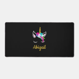T-Shirt avec nom d'Abigail Dark Licorne