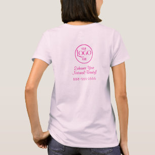 T-Shirt avec nom d'employé et logo d'entreprise en