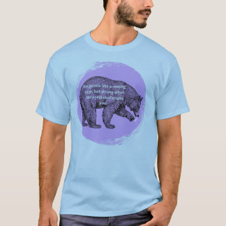 T-Shirt avec œuvre d'art d'ours
