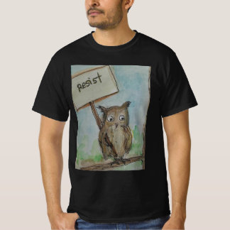 T-Shirt avec peinture de hibou contestataire