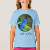 T-shirt avec peinture originale de Geai de Steller