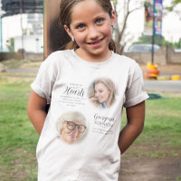 T-shirt avec photo avant et après du mémorial mode