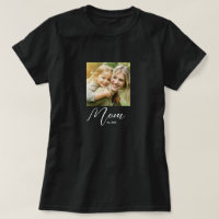 T-shirt avec photo et texte Maman a créé