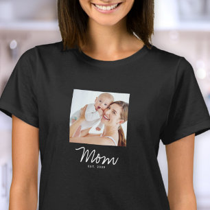 T-shirt avec photo et texte Maman a créé