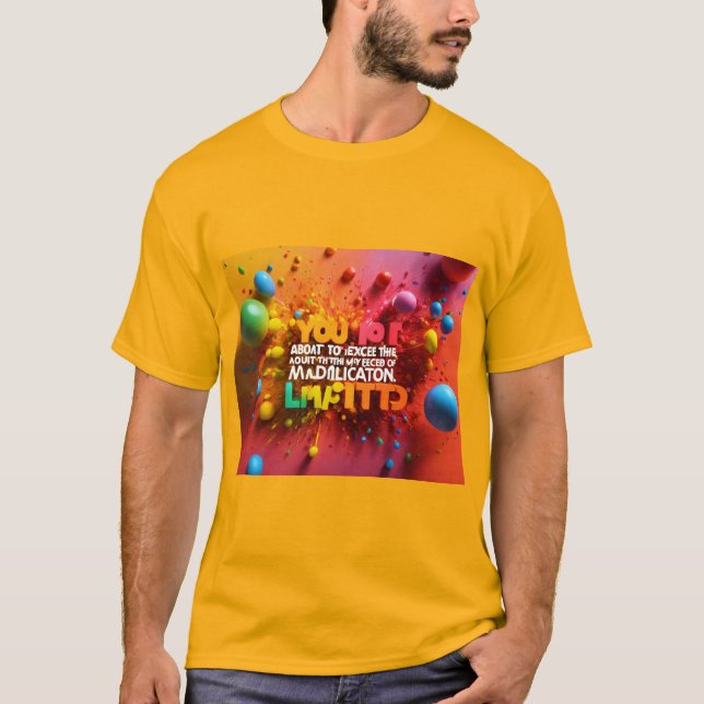 T-shirt avec photos colorées (Devant)