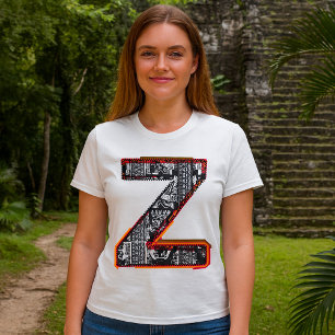 T-Shirt avec police artistique Lettre Z Inca