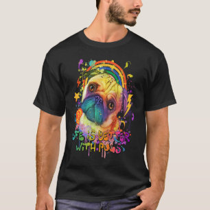 T-shirt avec Pugs  Humour Bulldog néerlandais Propriétaire