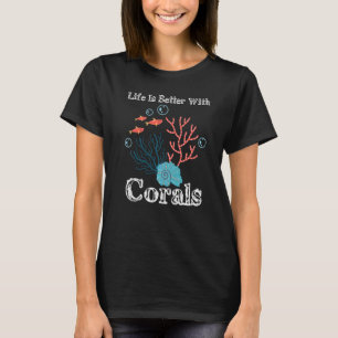 T-shirt Avec récif de coraux océan récifs de coraux Aquari