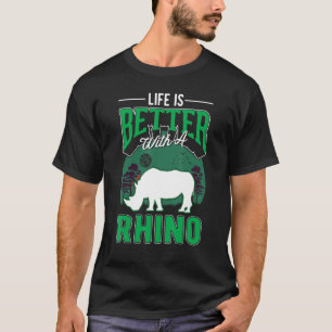 T-shirt avec Rhino Rhinoceros