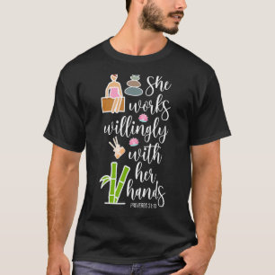 T-shirt Avec Sa Mains Massage Thérapeute Massage Thérapie