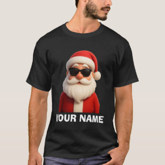 T-shirt avec santa et votre nom