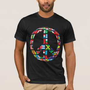 T-shirt avec signe de paix