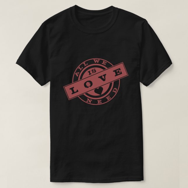 T-Shirt avec texte LOVE (Design devant)