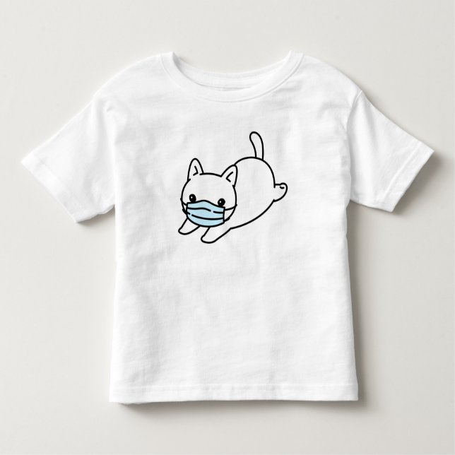 T-shirt avec TODDLER EN COTON MASQUE VISAGE (Devant)
