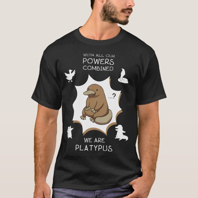 T-shirt Avec Toutes Nos Pouvoirs Combinés, Nous Sommes Pla (Devant)