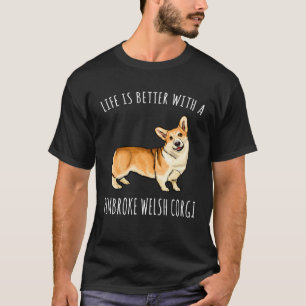 T-shirt Avec un chien Corgi Gallois de Pembroke