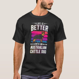 T-shirt Avec un chien de bétail australien 1