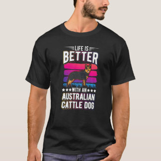 T-shirt Avec un chien de bétail australien 1