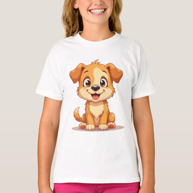 T-shirt avec un chiot mignon (Devant)
