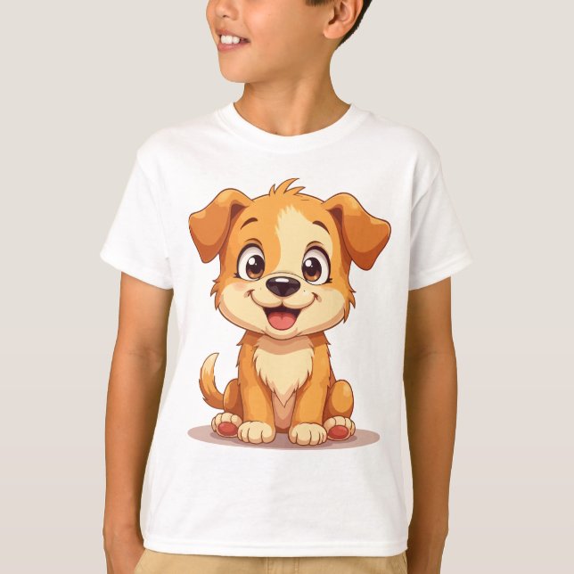 T-shirt avec un chiot mignon (Devant)