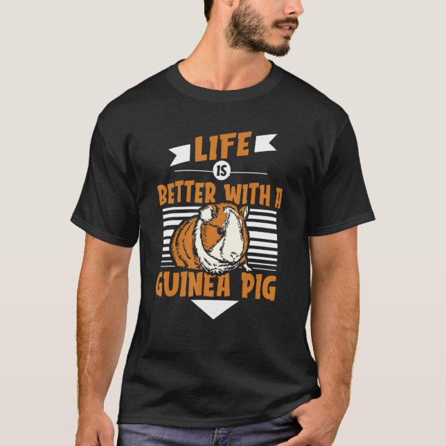 T-shirt avec un cochon de Guinée (Devant)