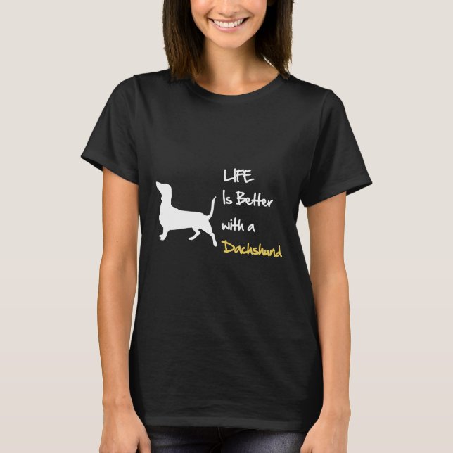 T-shirt Avec Un Dachshund (Devant)