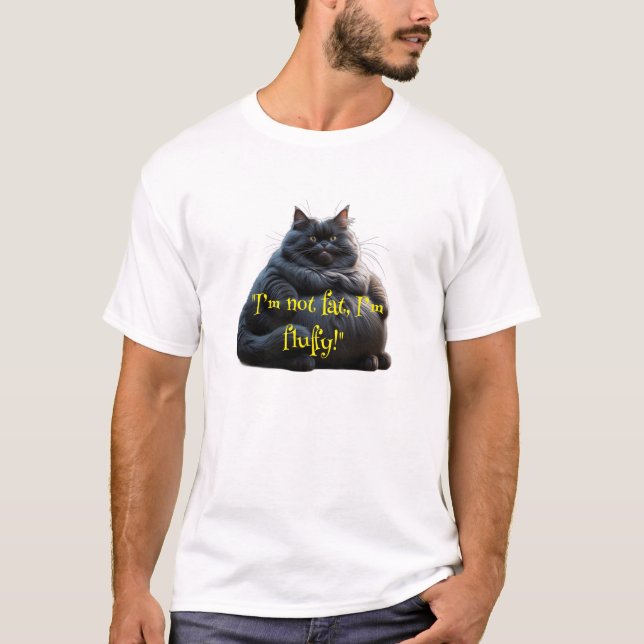 T-shirt avec un design de chat "Je ne suis pas gro (Devant)